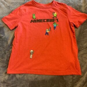 Old Navy Red Minecraft Kids T-Shirt